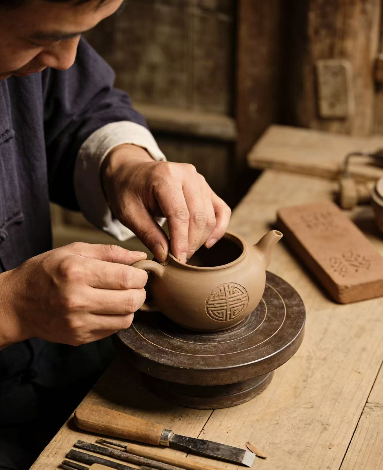 非遗手工匠心茶壶