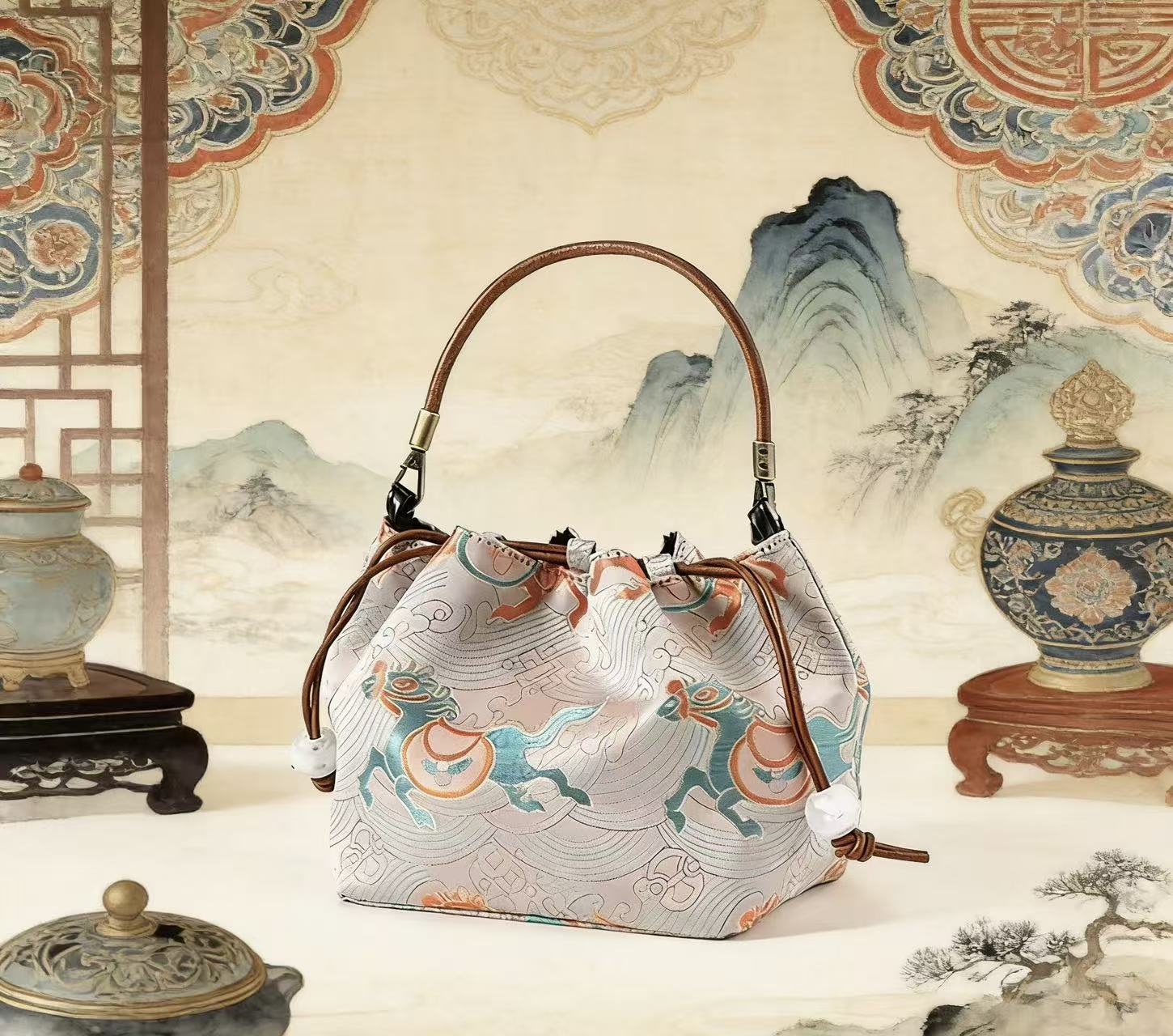 Song brocade handmade silk bags