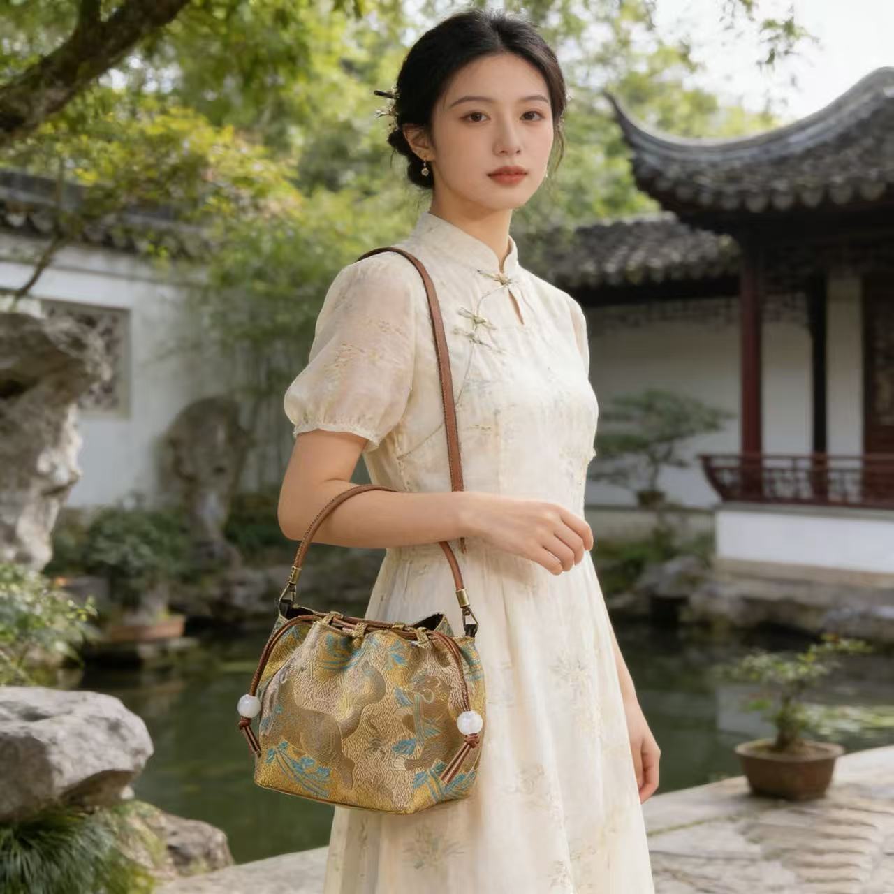 Intangible Cultural Heritage Song Brocade Auspicious Bags