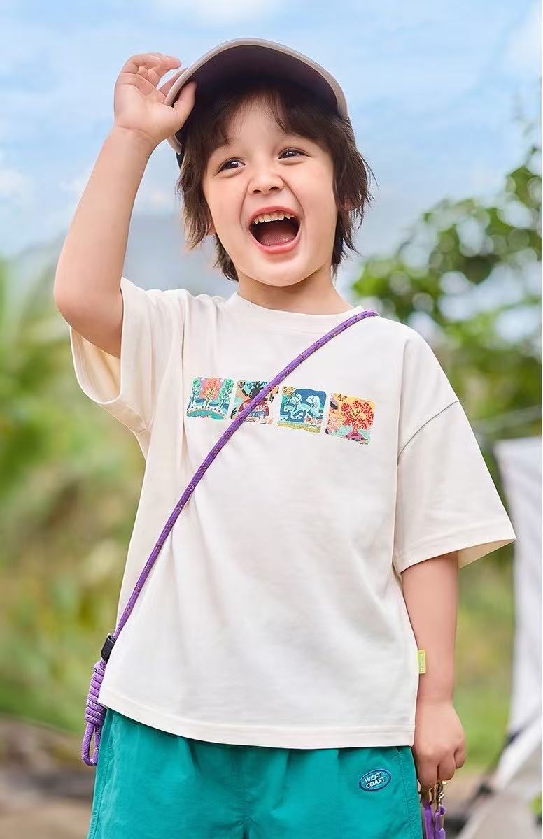 dudujia Intangible Cultural Heritage Collaboration Children's Short-Sleeve T-Shirt