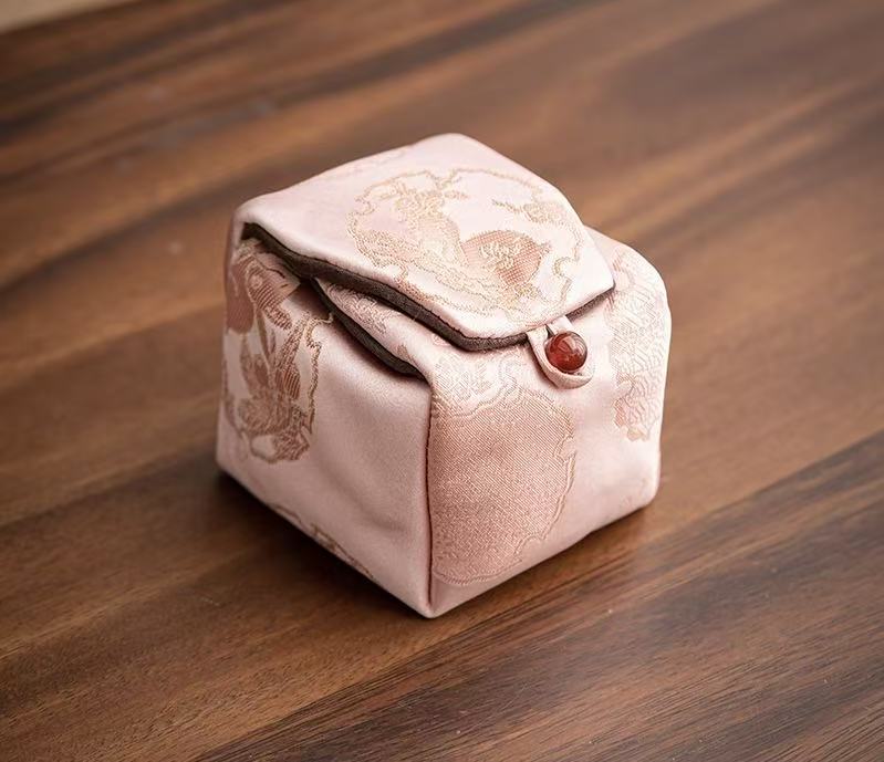 Brocade Teacup Portable Storage Bag