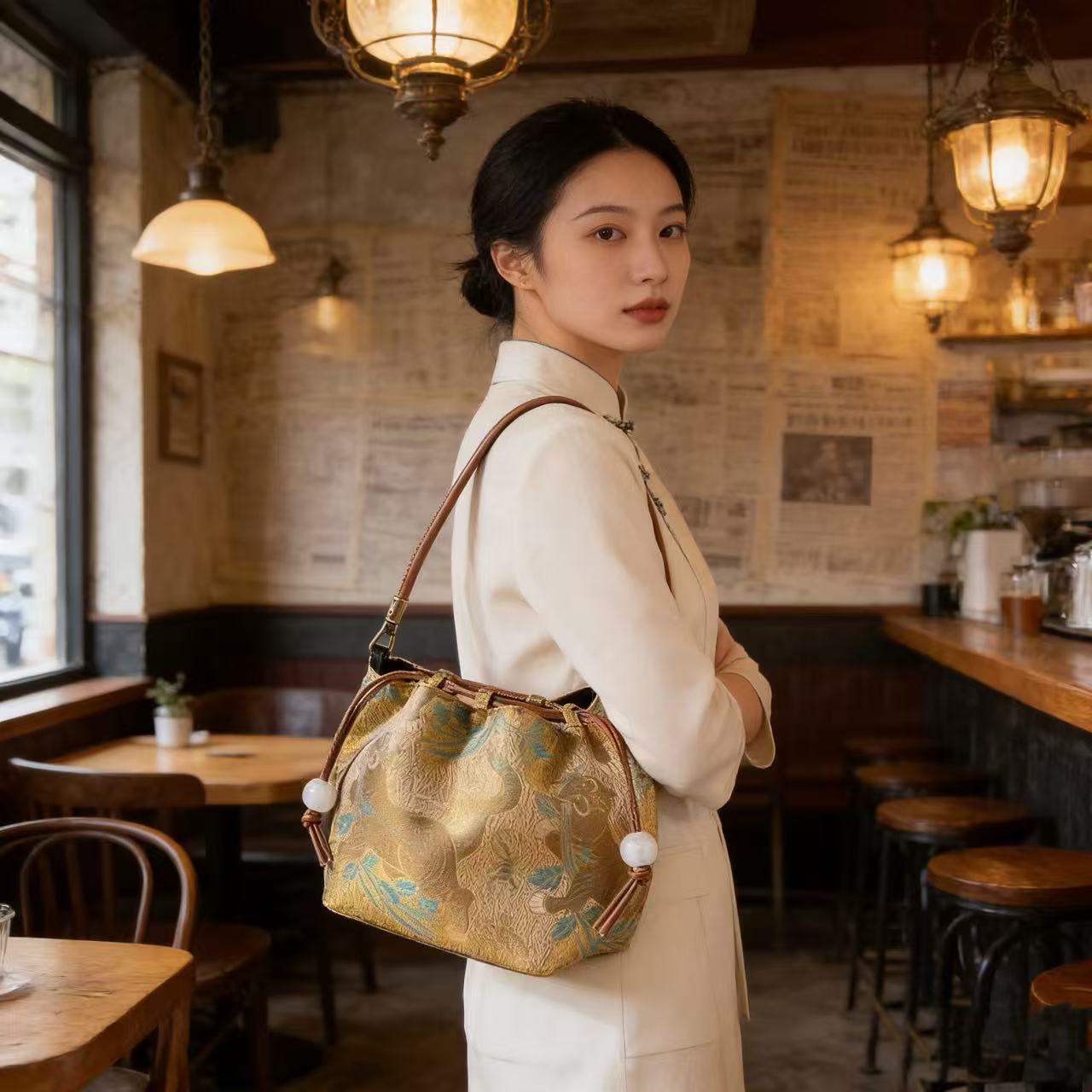 Intangible Cultural Heritage Song Brocade Auspicious Bags