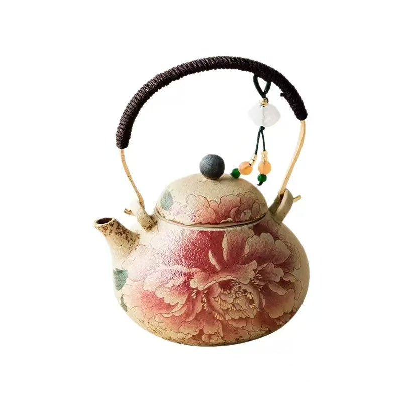 National Beauty and Heavenly Fragrance Blue and White Flint Teapot