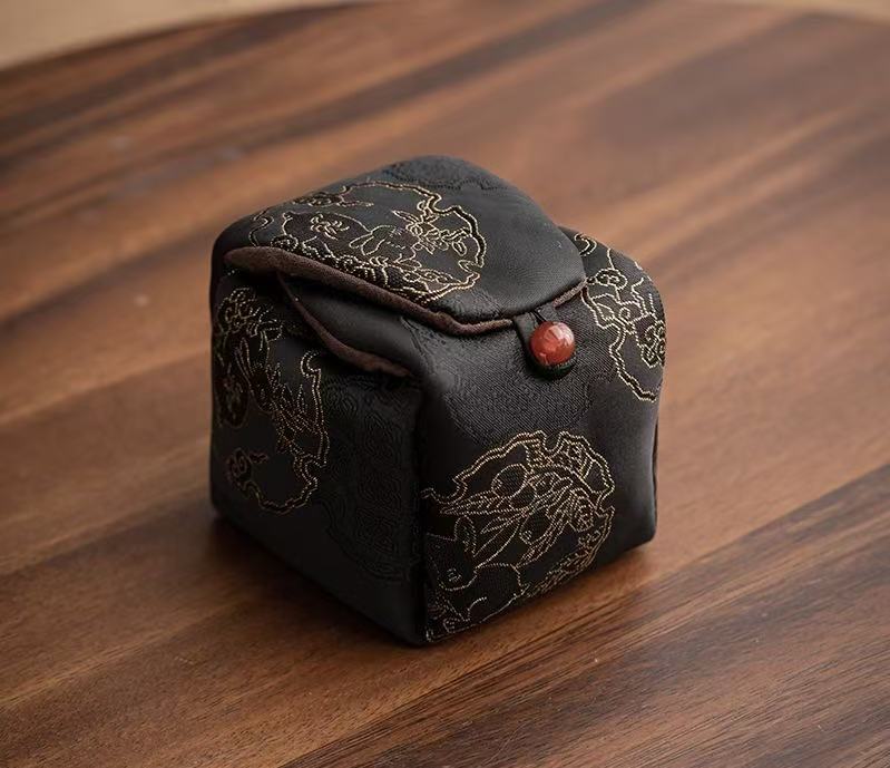 Brocade Teacup Portable Storage Bag