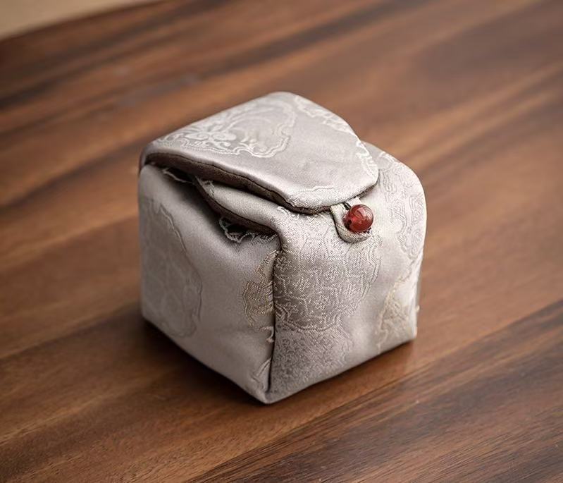Brocade Teacup Portable Storage Bag