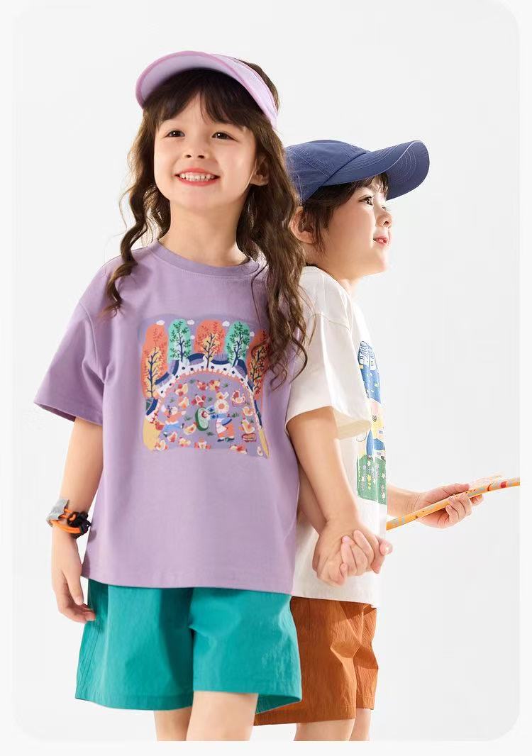 dudujia Intangible Cultural Heritage Collaboration Children's Short-Sleeve T-Shirt